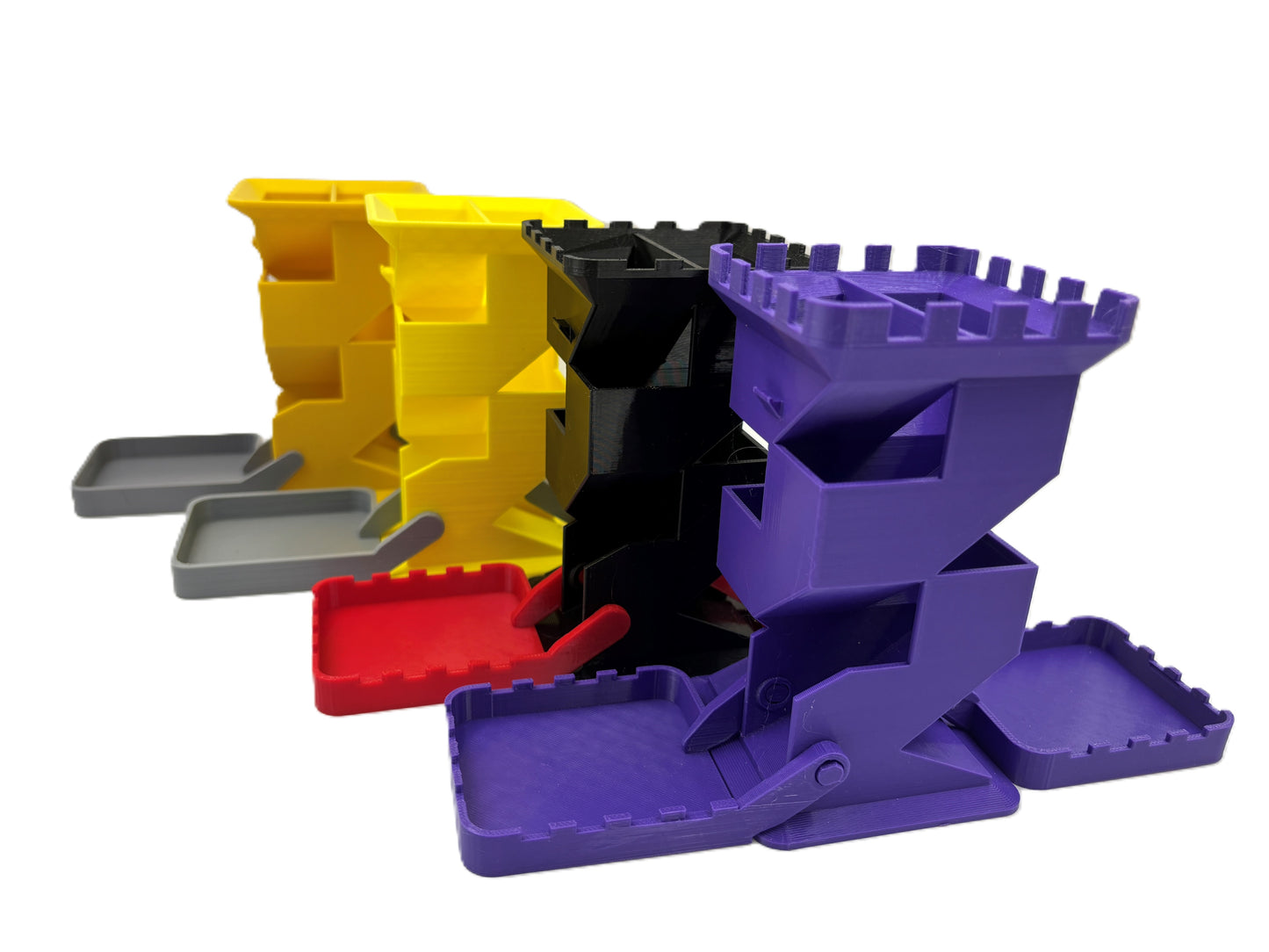 Nuevo diseño único que dos personas usaron DND Dice Tower para jugadores de juegos de rol