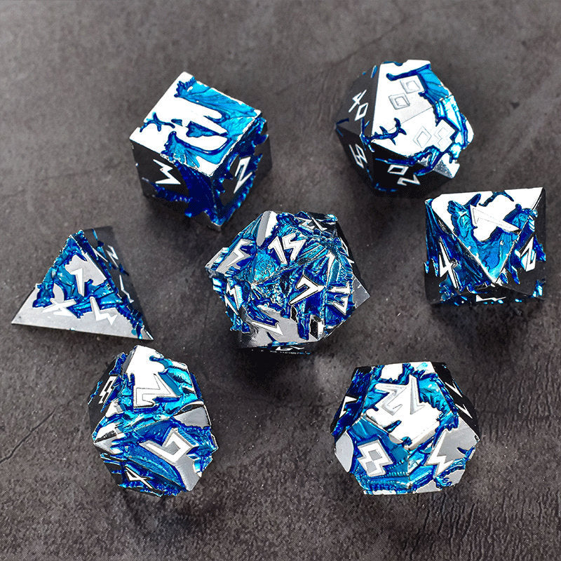 Creative Metal Dice Set Dragon Dices for Dungeons & Dragons d&d rpg Board Games Dices Multiple Designs Zinc Alloy DND Gaming Dice