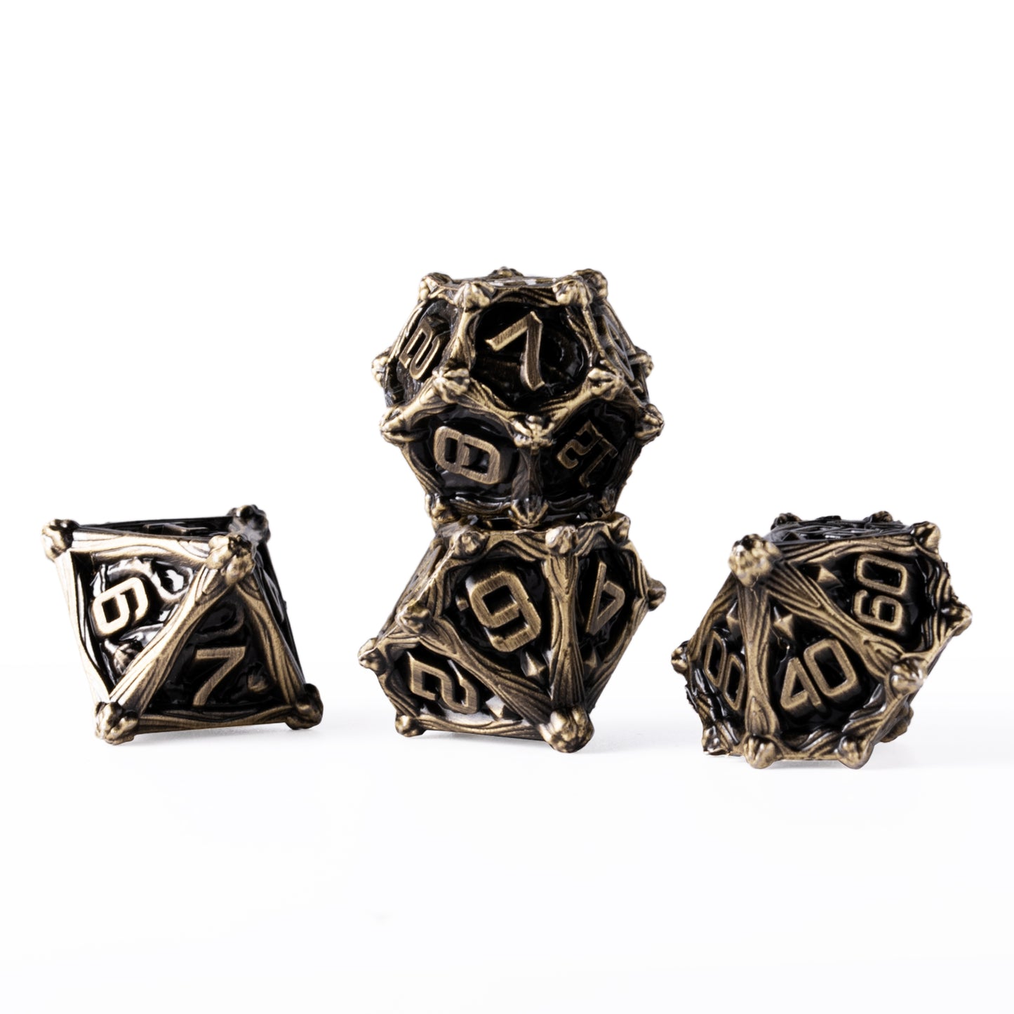 Board Games DND Metal Dice Set Dungeon and Dragon 7PCS Polyhedral Dice Set Role Playing Games RPG Dice D20