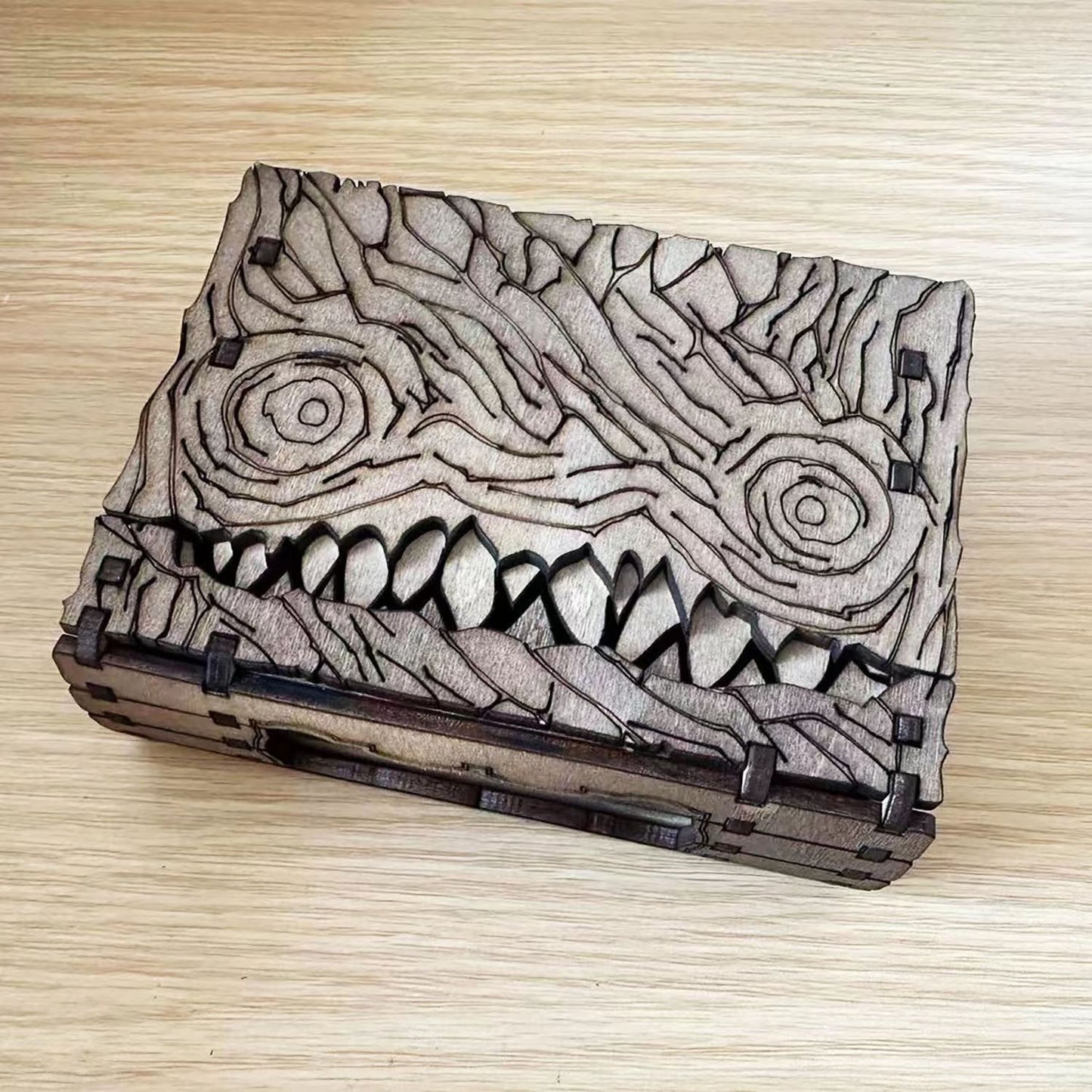 Notebook design Wooden DND Dice collection box for role play games rpg coc players