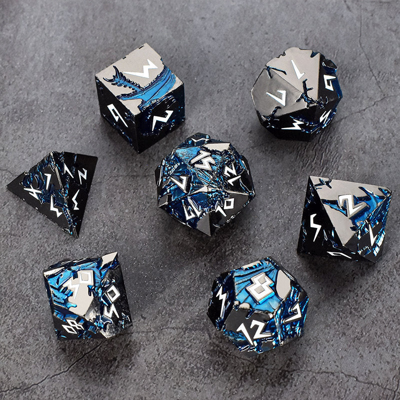 Creative Metal Dice Set Dragon Dices for Dungeons & Dragons d&d rpg Board Games Dices Multiple Designs Zinc Alloy DND Gaming Dice